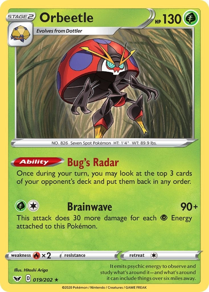Orbeetle (019/202) (SWSH01: Sword & Shield Base Set)