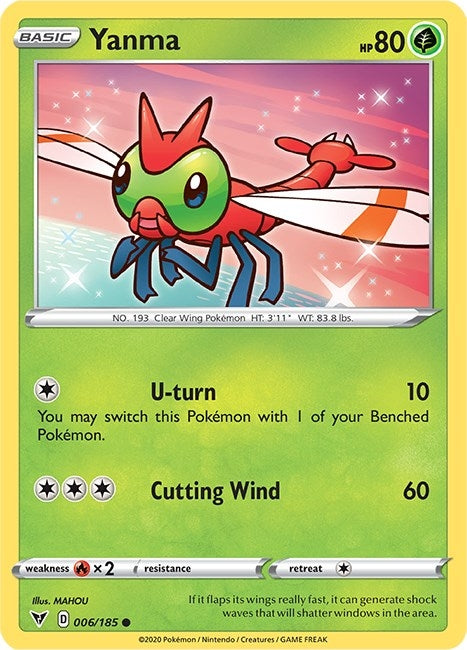 Yanma (006/185) (SWSH04: Vivid Voltage)