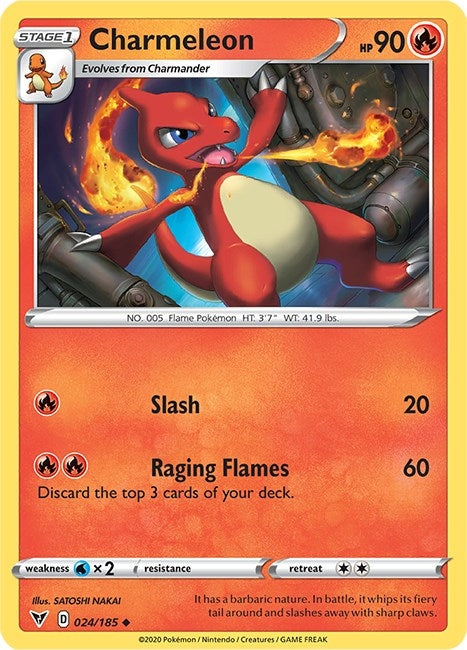 Charmeleon (024/185) (SWSH04: Vivid Voltage)