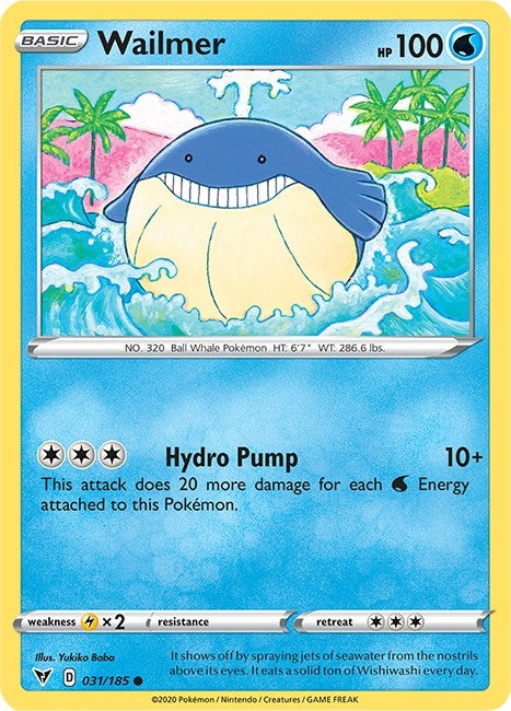 Wailmer (031/185) (SWSH04: Vivid Voltage)