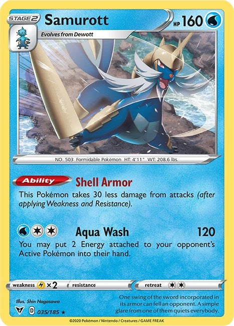 Samurott (035/185) (SWSH04: Vivid Voltage)