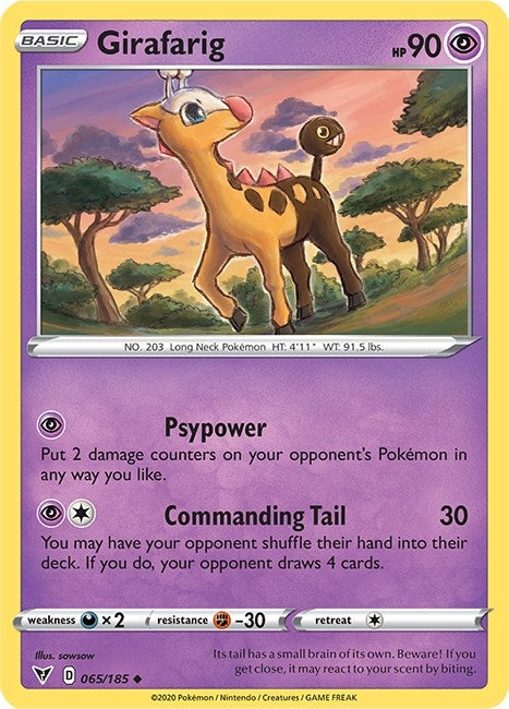 Girafarig (065/185) (SWSH04: Vivid Voltage)