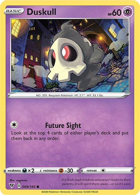 Duskull (069/185) (SWSH04: Vivid Voltage)