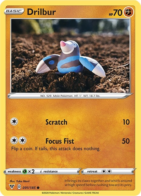 Drilbur (091/185) (SWSH04: Vivid Voltage)