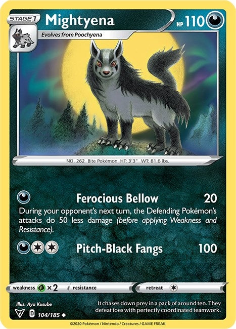 Mightyena (104/185) (SWSH04: Vivid Voltage)