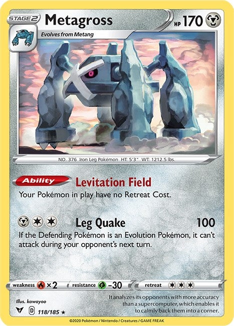 Metagross (118/185) (SWSH04: Vivid Voltage)
