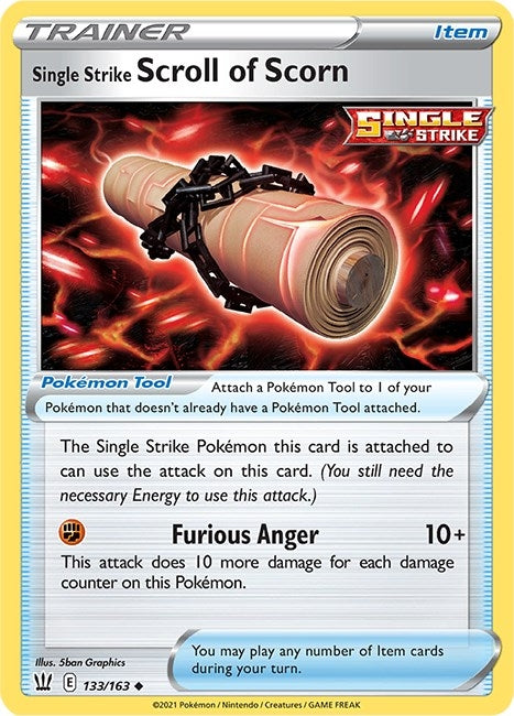Single Strike Scroll of Scorn (133/163) (SWSH05: Battle Styles)