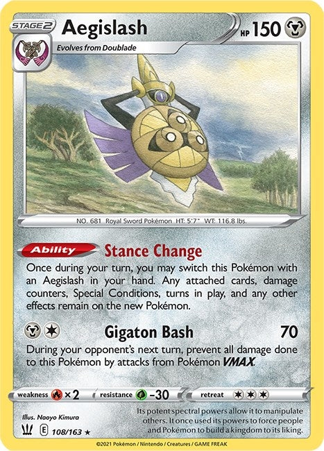Aegislash (108) (108/163) (SWSH05: Battle Styles)