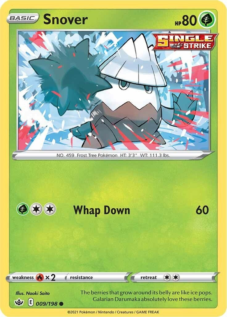 Snover (009/198) (SWSH06: Chilling Reign)