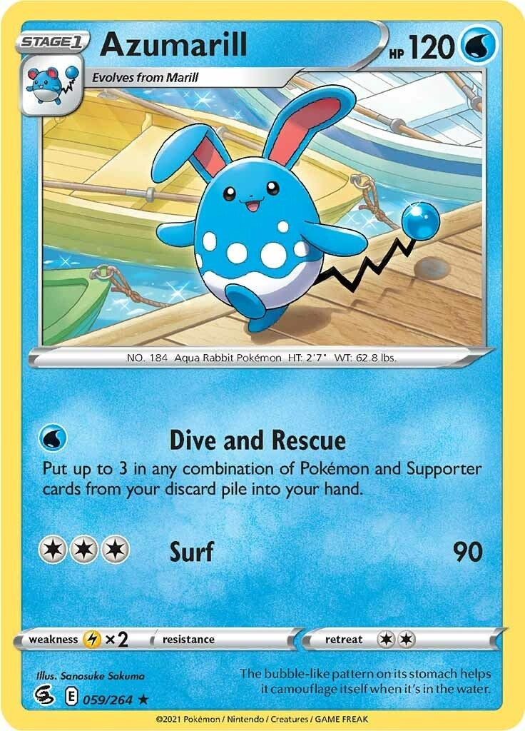 Azumarill (059/264) (SWSH08: Fusion Strike)