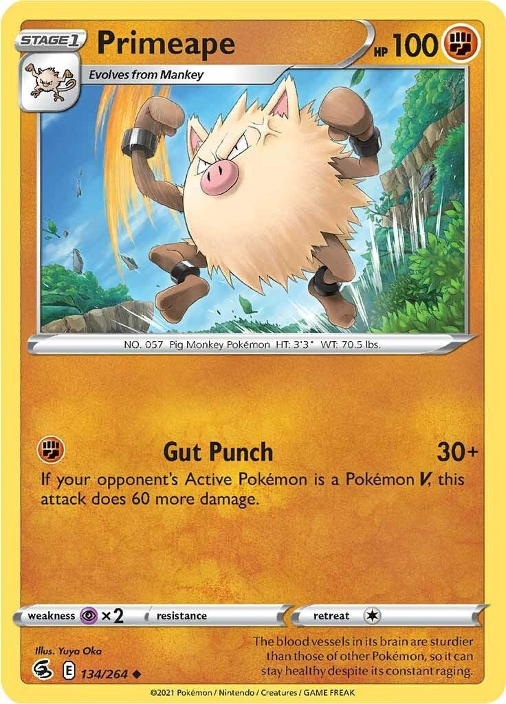 Primeape (134/264) (SWSH08: Fusion Strike)