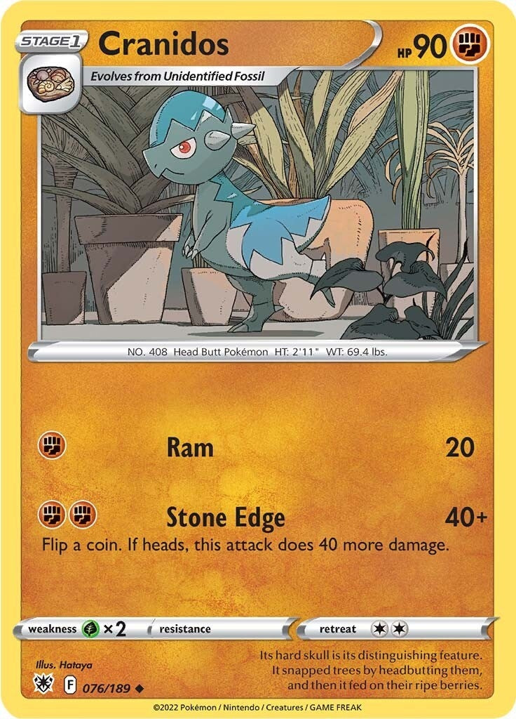Cranidos (076/189) (SWSH10: Astral Radiance)