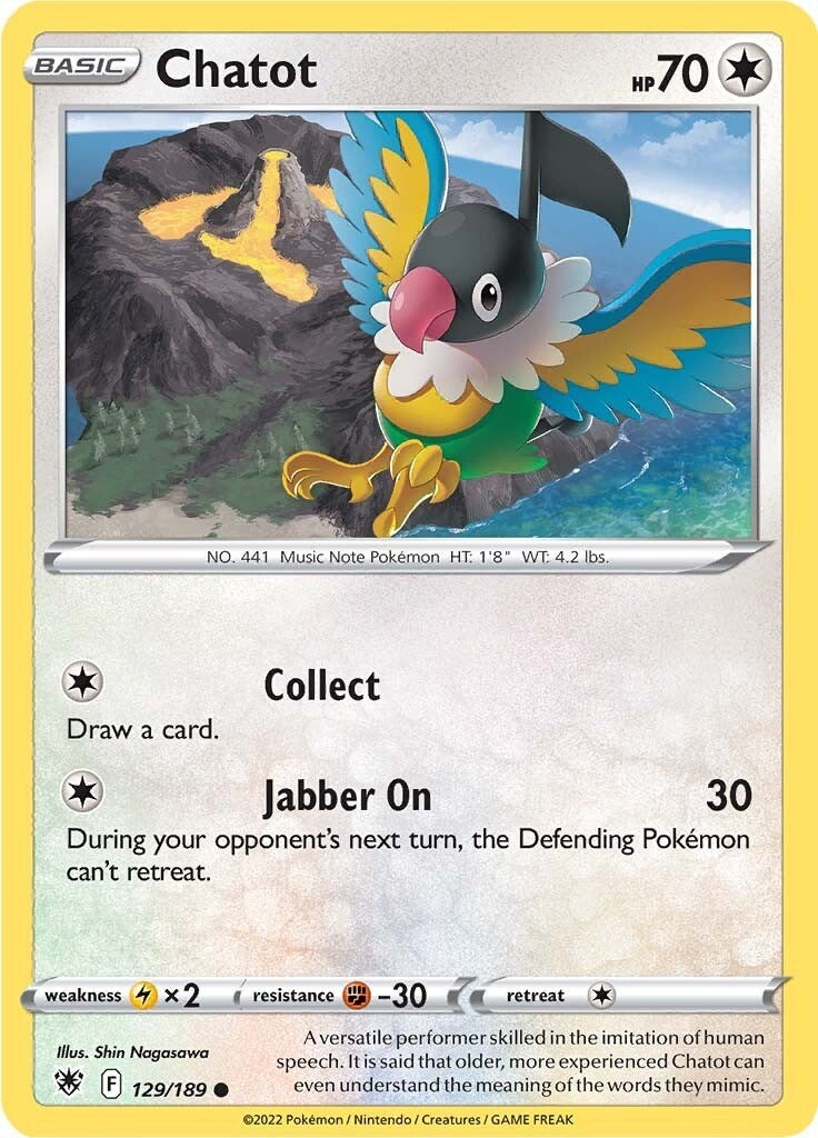 Chatot (129/189) (SWSH10: Astral Radiance)