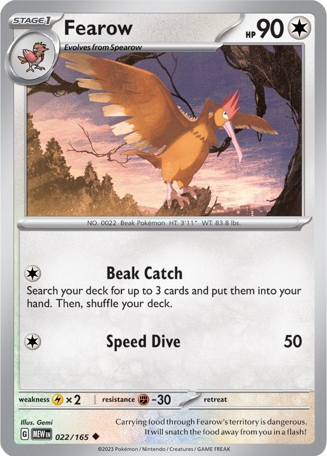 Fearow (022/165) (SV: Scarlet & Violet 151)