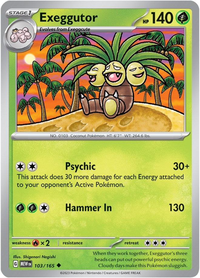 Exeggutor (103/165) (SV: Scarlet & Violet 151)