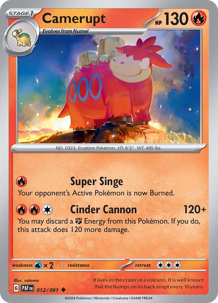 Camerupt (012/091) (SV: Paldean Fates)