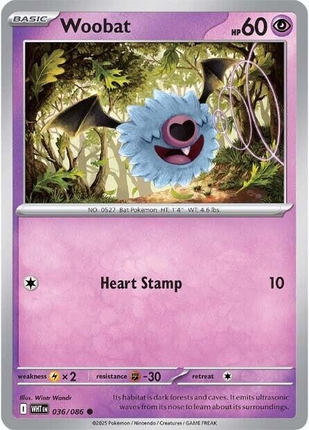 Woobat (036/086) (SV: White Flare)