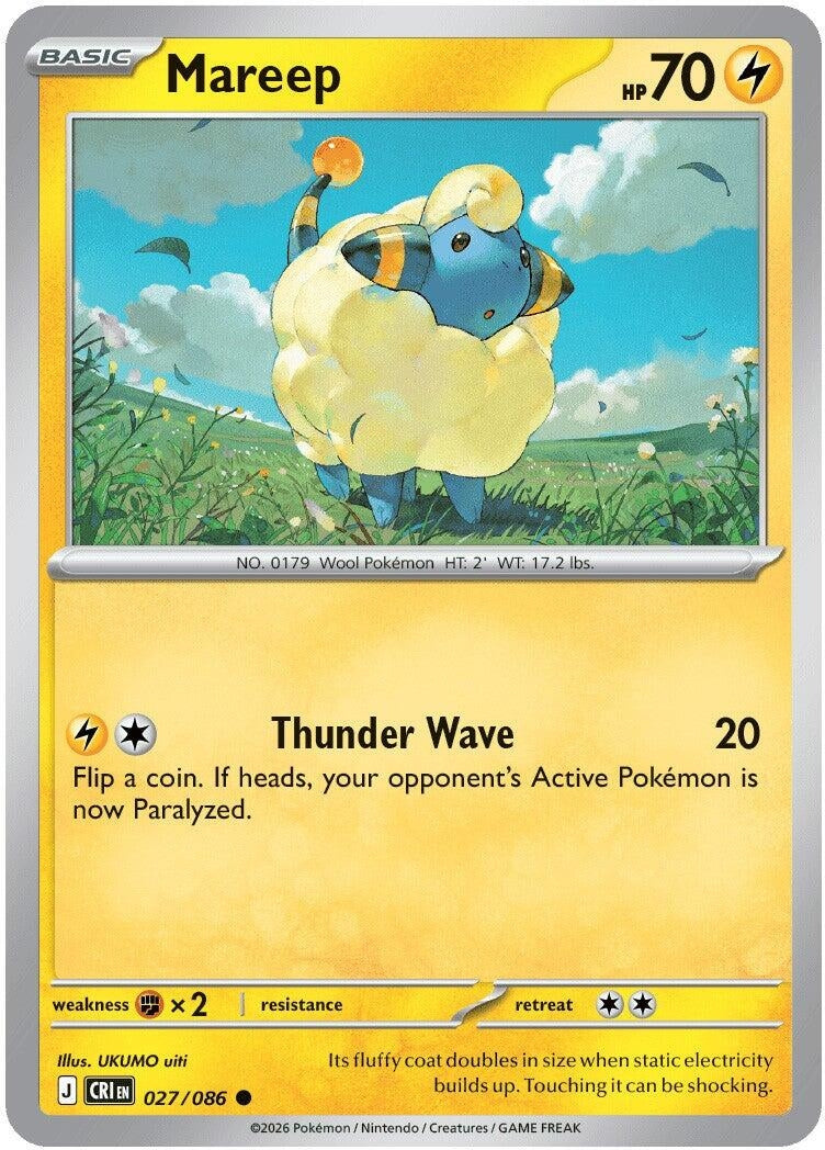 Mareep (027/086) (ME04: Chaos Rising)