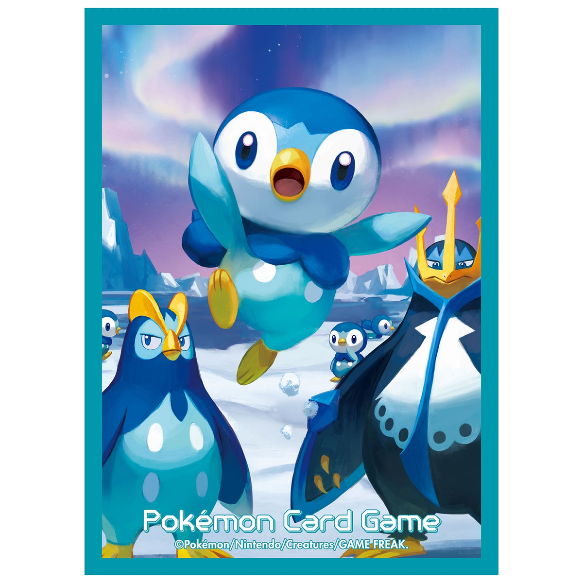 Pokémon Trading Card Game Deck Shield - card sleeves Piplup, Prinplup & Empoleon