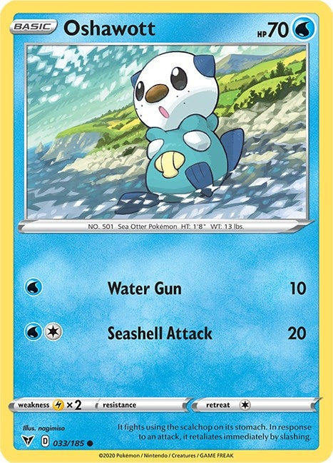 Oshawott (033/185) (SWSH04: Vivid Voltage)