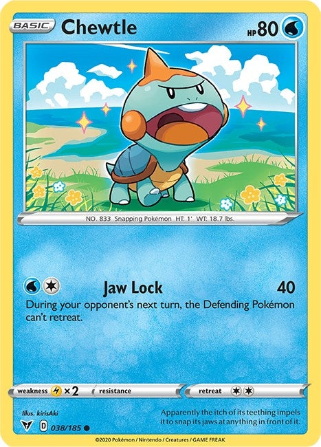 Chewtle (038/185) (SWSH04: Vivid Voltage)