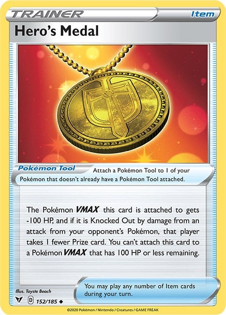 Hero's Medal (152/185) (SWSH04: Vivid Voltage)