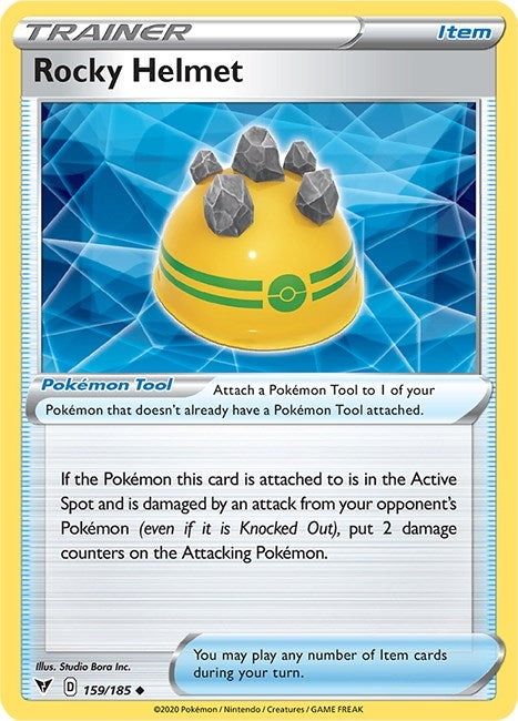 Rocky Helmet (159/185) (SWSH04: Vivid Voltage)