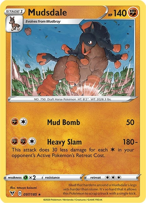 Mudsdale (097/185) (SWSH04: Vivid Voltage)