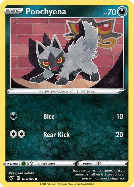 Poochyena (103/185) (SWSH04: Vivid Voltage)