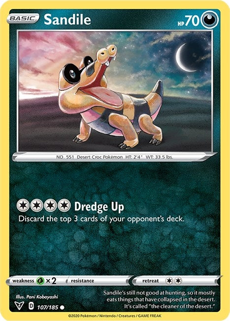 Sandile (107/185) (SWSH04: Vivid Voltage)