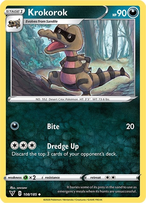 Krokorok (108/185) (SWSH04: Vivid Voltage)