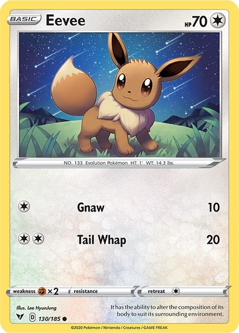 Eevee (130/185) (SWSH04: Vivid Voltage)
