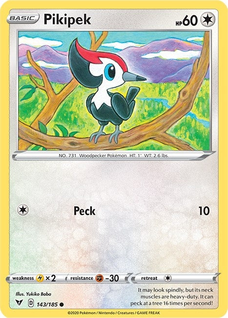 Pikipek (143/185) (SWSH04: Vivid Voltage)