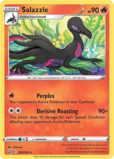 Salazzle (028/163) (SWSH05: Battle Styles)