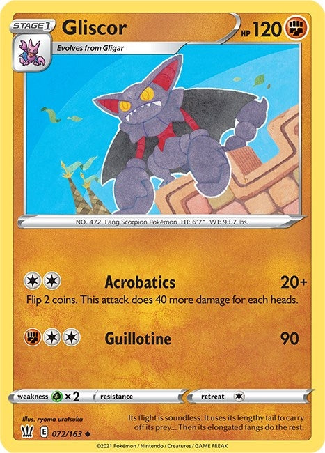 Gliscor (072/163) (SWSH05: Battle Styles)