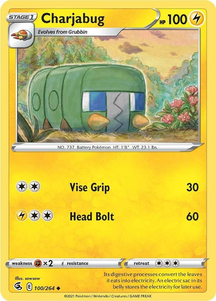 Charjabug (100/264) (SWSH08: Fusion Strike)