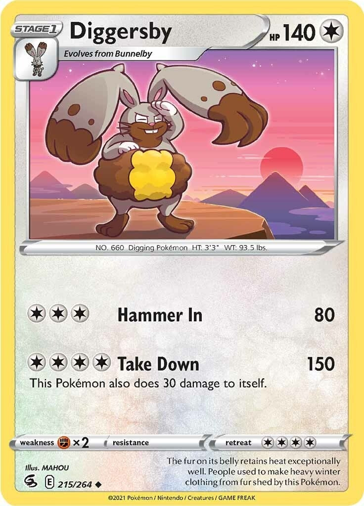 Diggersby (215/264) (SWSH08: Fusion Strike)