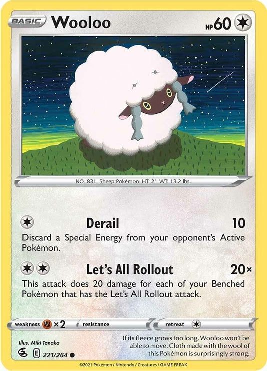 Wooloo (221) (221/264) (SWSH08: Fusion Strike)