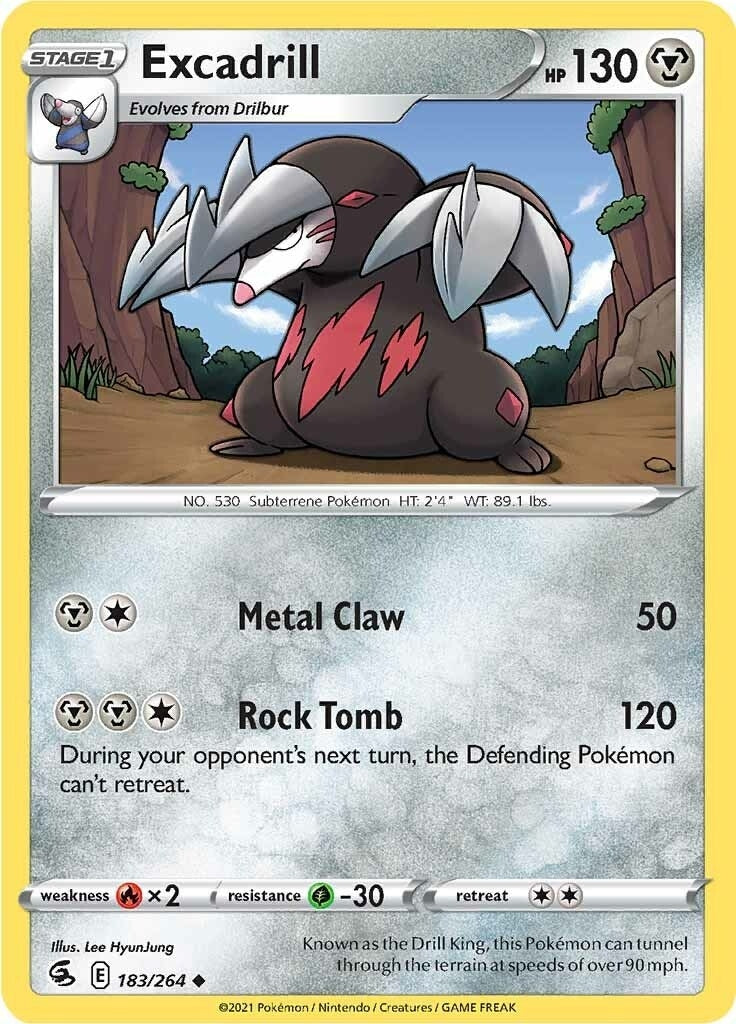 Excadrill (183/264) (SWSH08: Fusion Strike)