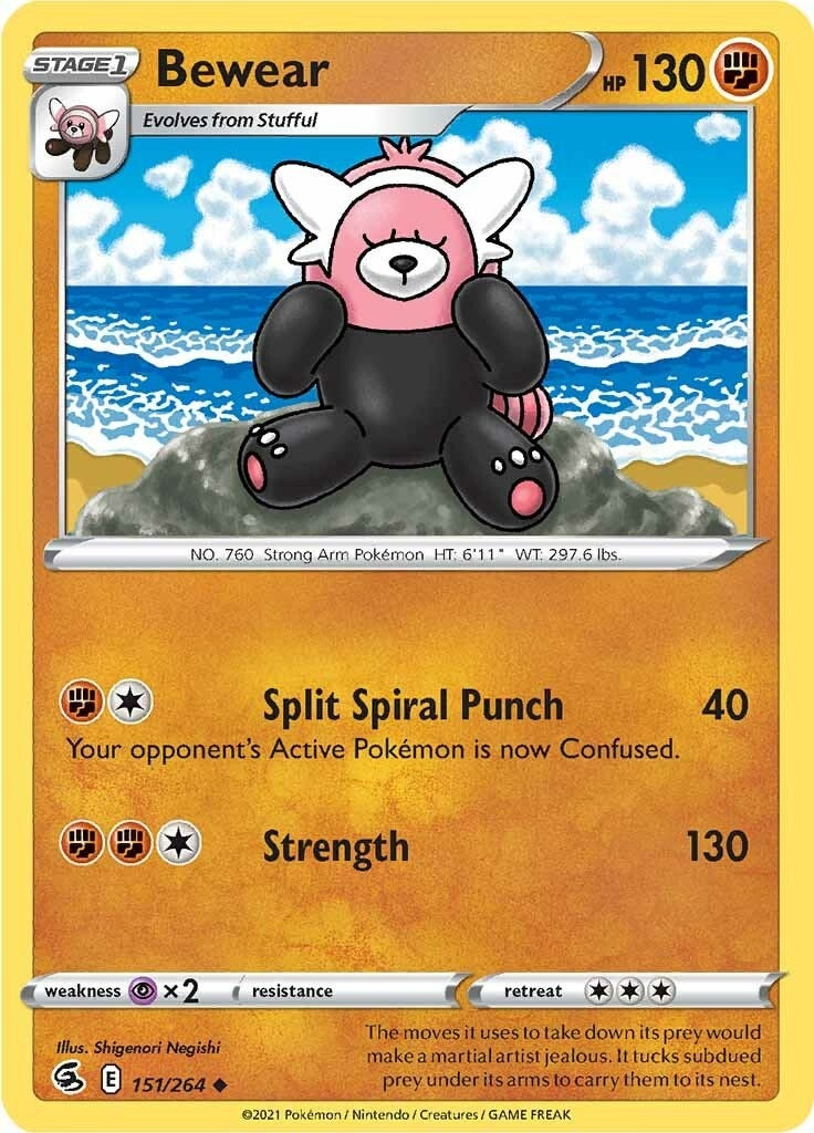 Bewear (151/264) (SWSH08: Fusion Strike)