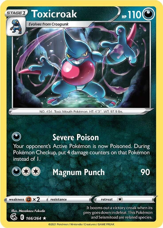Toxicroak (166/264) (SWSH08: Fusion Strike)