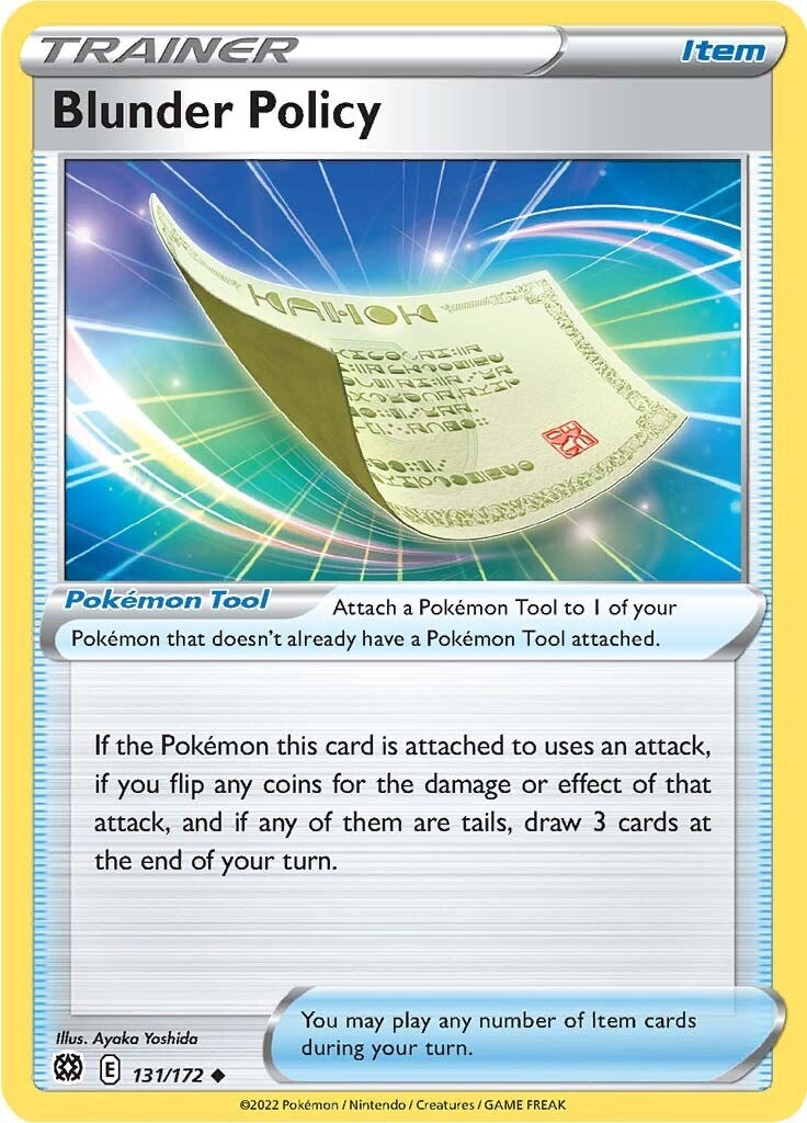 Blunder Policy (131/172) (SWSH09: Brilliant Stars)