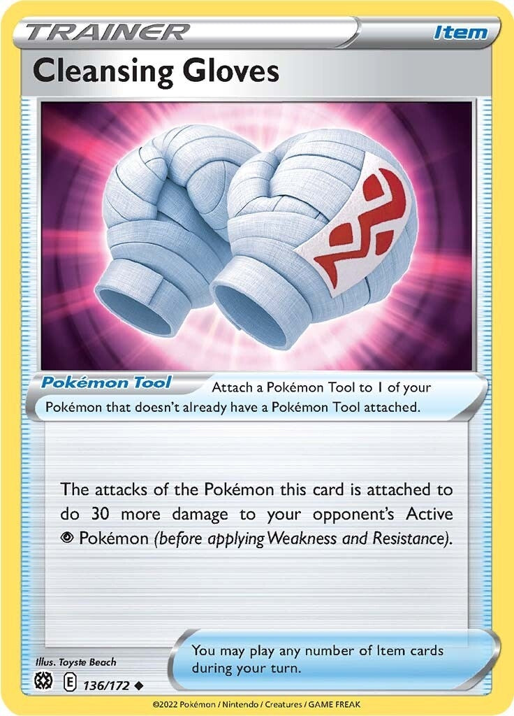 Cleansing Gloves (136/172) (SWSH09: Brilliant Stars)