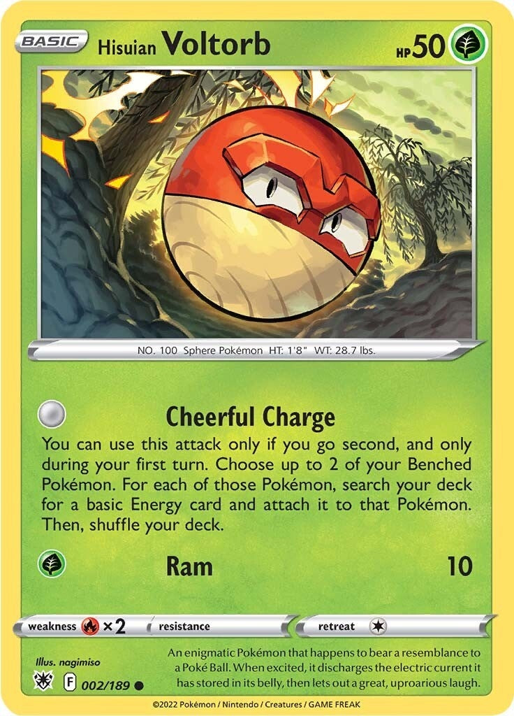 Hisuian Voltorb (002/189) (SWSH10: Astral Radiance)