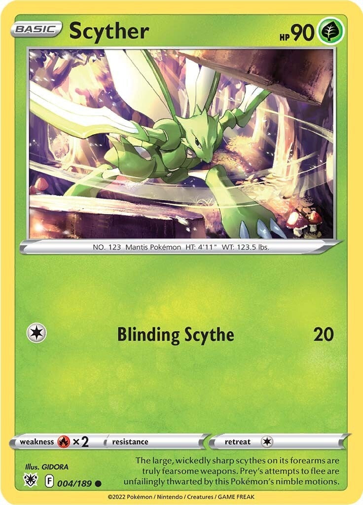 Scyther (004) (004/189) (SWSH10: Astral Radiance)