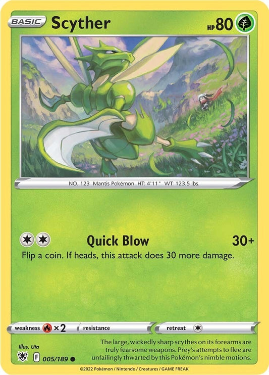 Scyther (005) (005/189) (SWSH10: Astral Radiance)