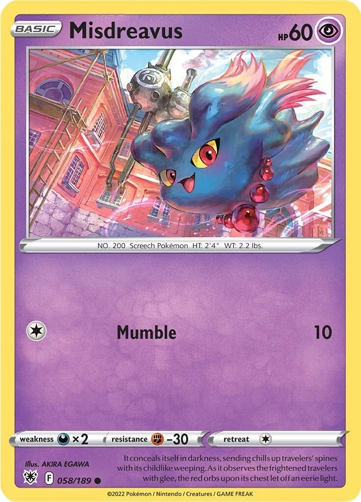 Misdreavus (058/189) (SWSH10: Astral Radiance)