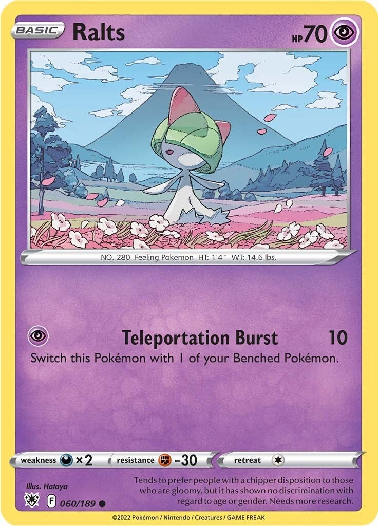 Ralts (060/189) (SWSH10: Astral Radiance)