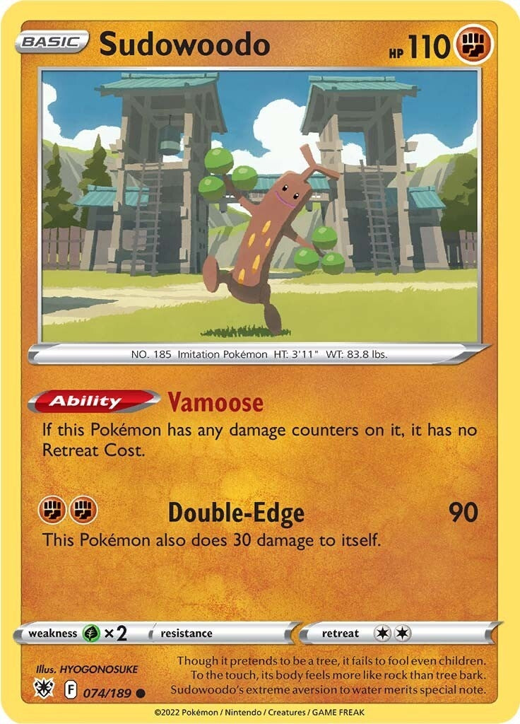 Sudowoodo (074/189) (SWSH10: Astral Radiance)