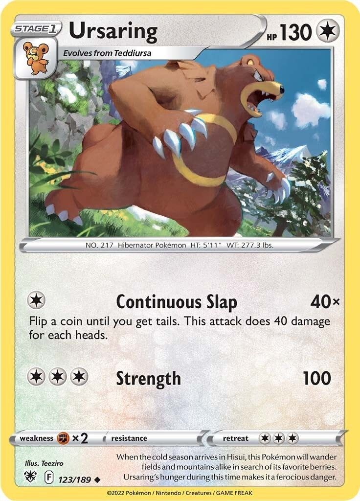 Ursaring (123/189) (SWSH10: Astral Radiance)